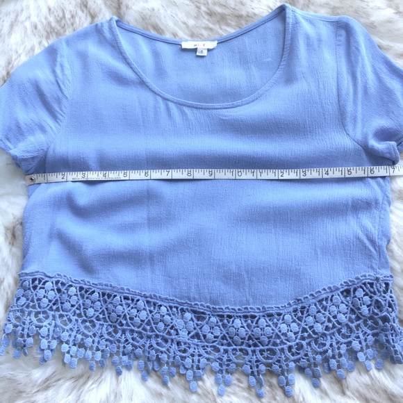 Pretty blue boho crochet crop top - size S - Picture 5 of 6